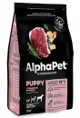 Сухой корм для собак AlphaPet Puppy Large Breed beef & scar